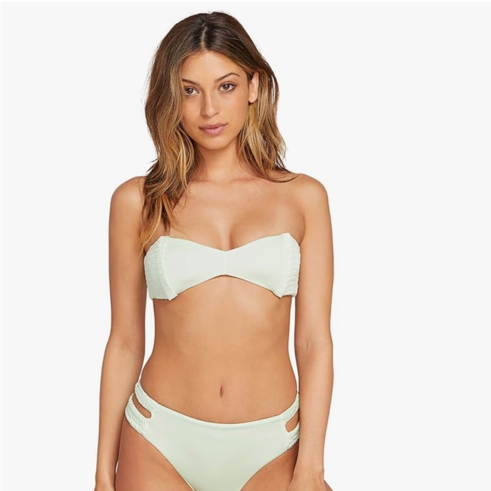 Volcom Strapless Bandeau Bikini Swim Top Swimsuit